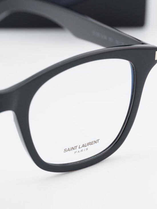 Saint Laurent SL286 SLIM 001 Square Eyeglasses – Black 50mm main image 8